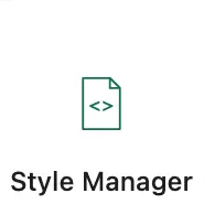 Icône du block Style Manager dans GreenShift/GreenLight